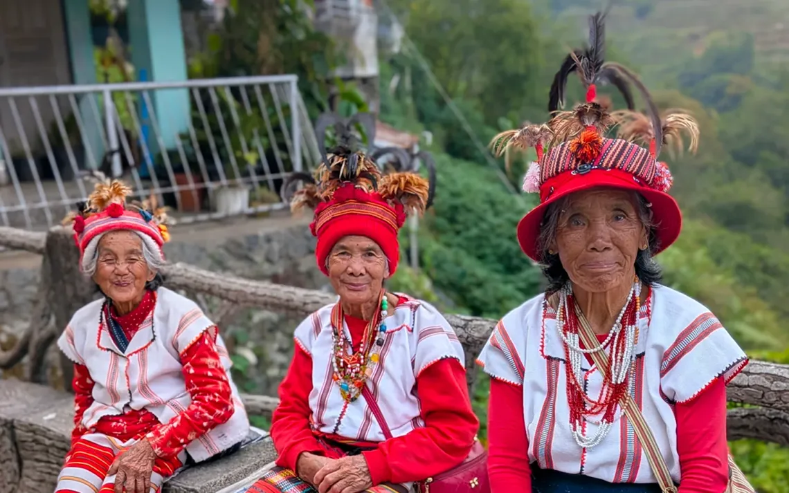 The photo matrons of the Banaue Rice Terraces Main Viewdeck